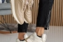 Женские кроссовки кожаные зимние молочные Emirro 10845-20 Фото 11