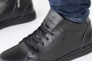 Мужские ботинки кожаные зимние черные CrosSAV 23-96 Фото 6