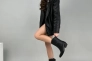 Ботинки ковбойки женские кожаные черного цвета на кожподкладе Фото 10