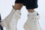 Жіночі черевики шкіряні зимові молочні Vlamax Б 67 на меху Фото 1