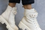Жіночі черевики шкіряні зимові молочні Vlamax Б 67 на меху Фото 4