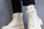 Жіночі черевики шкіряні зимові молочні Vlamax Б 67 на меху Фото 5