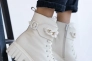 Жіночі черевики шкіряні зимові молочні Vlamax Б 67 на меху Фото 7