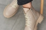 Женские ботинки кожаные зимние бежевые Yuves 5578 Фото 4