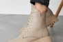 Женские ботинки кожаные зимние бежевые Yuves 5578 Фото 5
