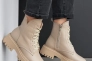 Женские ботинки кожаные зимние бежевые Yuves 5578 Фото 12