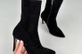 Ботинки женские замшевые черные на каблуках демисезонные Фото 10