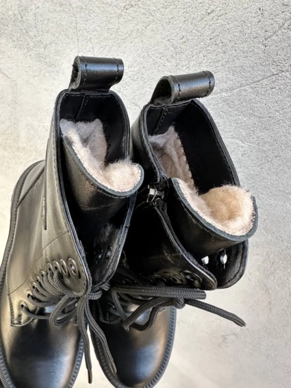 Женские ботинки кожаные зимние черные Comfort 51 Luxe фото 6 — интернет-магазин Tapok
