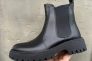 Жіночі черевики шкіряні зимові чорні Чобіток 215 Фото 1