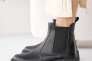 Жіночі черевики шкіряні зимові чорні Чобіток 215 Фото 4