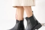 Женские ботинки кожаные зимние черные Сапог 215 Фото 8