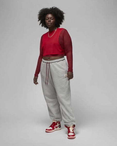 Штани Air Jordan X Teyana Taylor Fleece Pants Grey FB2624-063 фото 8 — інтернет-магазин Tapok