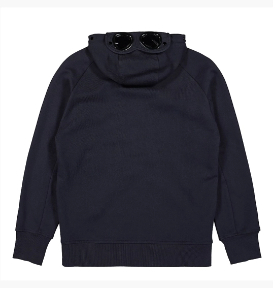 Толстовка CP Company Diagonal Raised Fleece Goggle Hoodie Blue 13CMSS082A-005086W-888 фото 8 — интернет-магазин Tapok