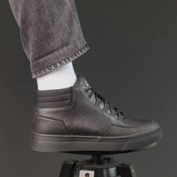 Ботинки кожаные зимние 586772 Черные фото 6 — интернет-магазин Tapok