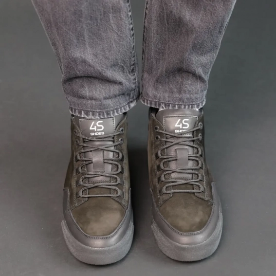 Ботинки кожаные зимние 587036 Черные фото 6 — интернет-магазин Tapok