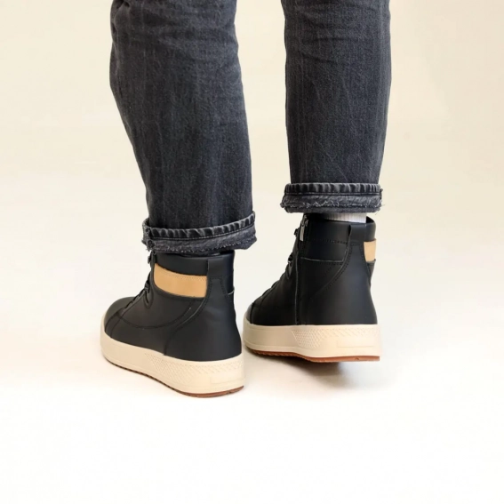 Ботинки мужские кожаные мех 587144 Черные фото 8 — интернет-магазин Tapok