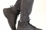 Ботинки мужские кожаные мех 587309 Черные Фото 4