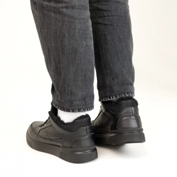 Ботинки кожаные зимние 586856 Черные фото 6 — интернет-магазин Tapok