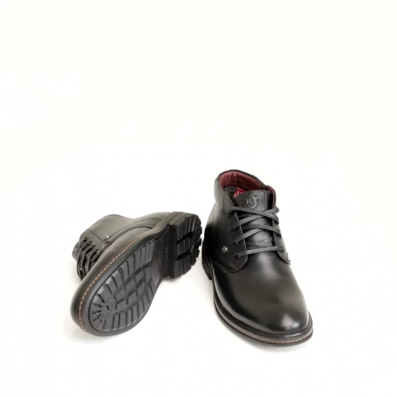 Ботинки кожаные зимние 586939 Черные фото 3 — интернет-магазин Tapok