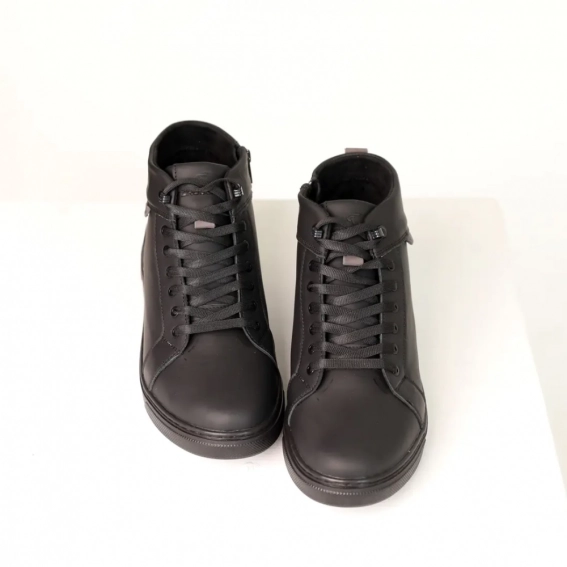Ботинки кожаные зимние 587143 Черные фото 3 — интернет-магазин Tapok