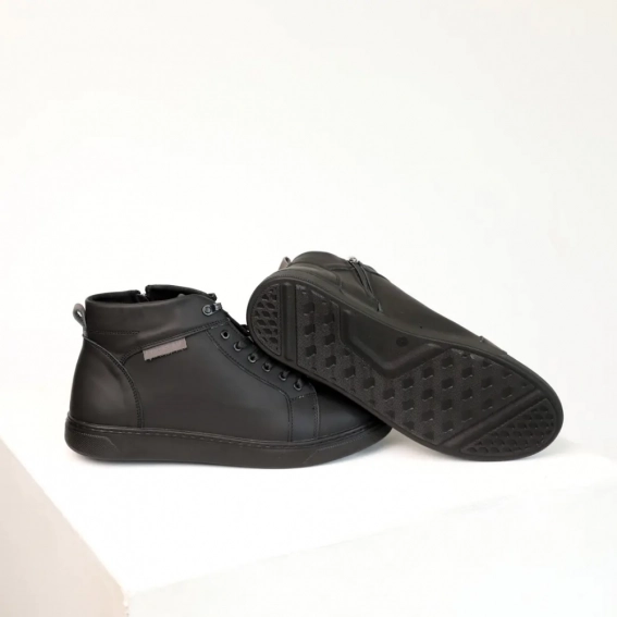 Ботинки кожаные зимние 587143 Черные фото 5 — интернет-магазин Tapok