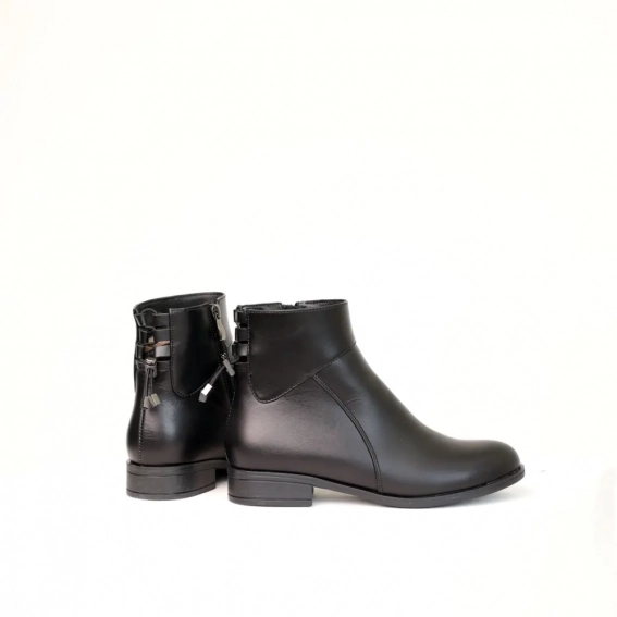 Ботинки кожаные мех 587051 Черные фото 10 — интернет-магазин Tapok
