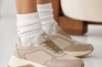 Жіночі кросівки шкіряні зимові бежеві Picani 003 Фото 2