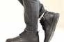 Ботинки кожаные мех 587318 Черные Фото 4