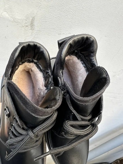 Женские ботинки кожаные зимние черные Emirro 121 фото 2 — интернет-магазин Tapok