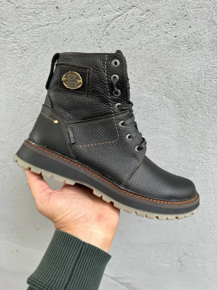 Мужские ботинки кожаные зимние черные Rivest 25 фото 4 — интернет-магазин Tapok