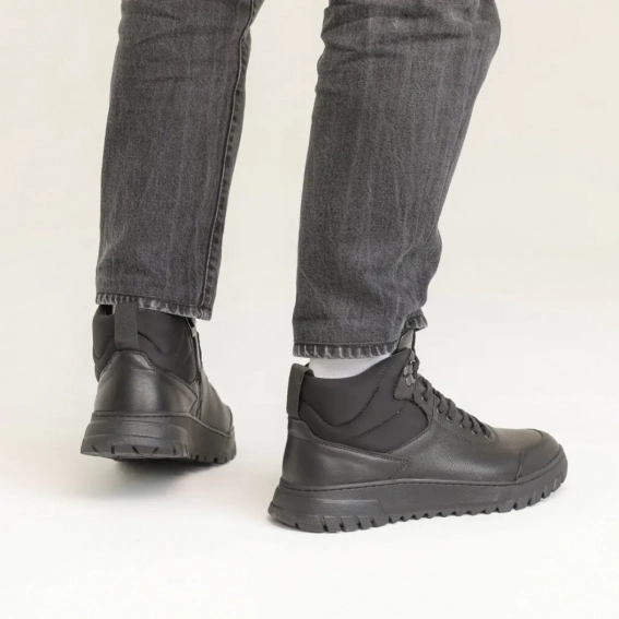 Ботинки мужские зимние цигейка 587156 Черные фото 9 — интернет-магазин Tapok