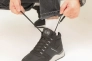 Ботинки мужские кожаные мех 586431 Черные Фото 2