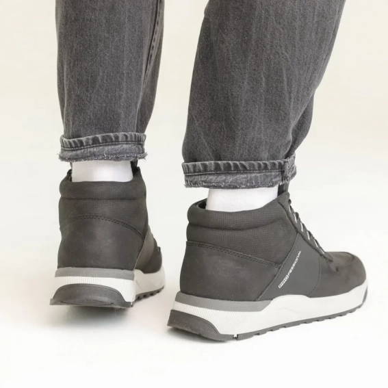 Ботинки мужские кожаные мех 586431 Черные фото 7 — интернет-магазин Tapok