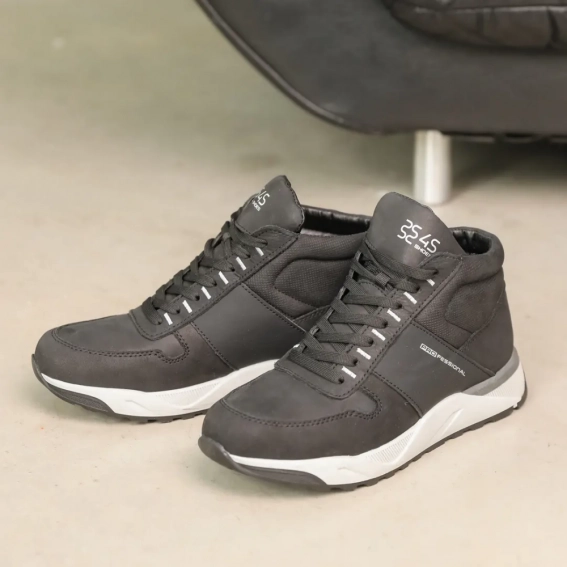 Ботинки мужские кожаные мех 586431 Черные фото 9 — интернет-магазин Tapok