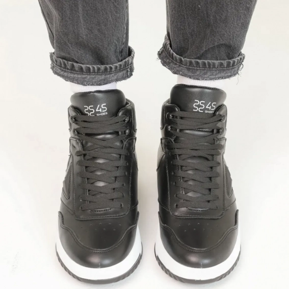 Ботинки мужские кожаные мех 586465 Черные фото 5 — интернет-магазин Tapok