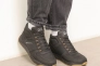 Ботинки мужские кожаные мех 586466 Черные Фото 2