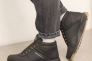 Ботинки мужские кожаные мех 586466 Черные Фото 3