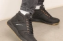 Ботинки мужские кожаные мех 586466 Черные Фото 4