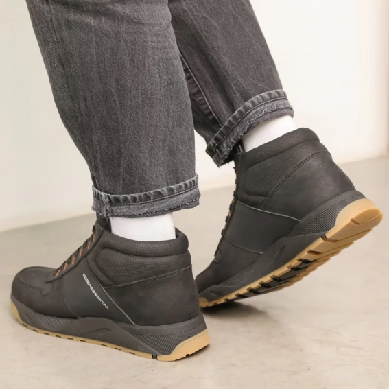 Ботинки мужские кожаные мех 586466 Черные фото 5 — интернет-магазин Tapok