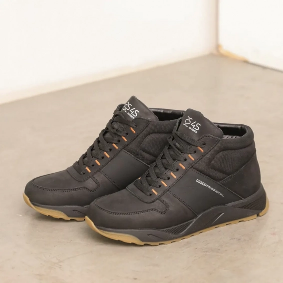 Ботинки мужские кожаные мех 586466 Черные фото 9 — интернет-магазин Tapok