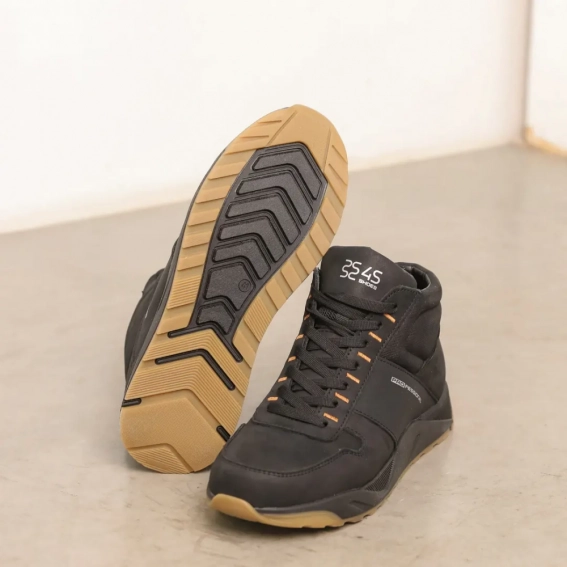 Ботинки мужские кожаные мех 586466 Черные фото 11 — интернет-магазин Tapok