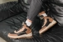 Ботинки мужские кожаные мех 586537 Черно-бежевые Фото 6