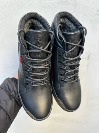 Мужские ботинки кожаные зимние черные StepWey 7260 фото 3 — интернет-магазин Tapok