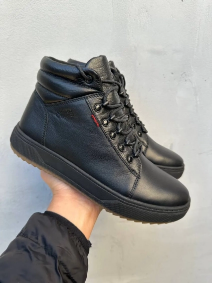 Мужские ботинки кожаные зимние черные StepWey 7260 фото 5 — интернет-магазин Tapok