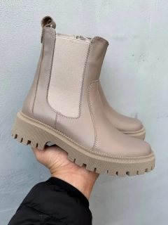 Женские ботинки кожаные зимние бежевые Comfort 16