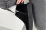 Черевики жіночі замшеві чорні на чорній підошві демісезонні Фото 4