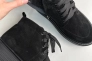Ботинки женские замшевые черные на черной подошве зимние Фото 14