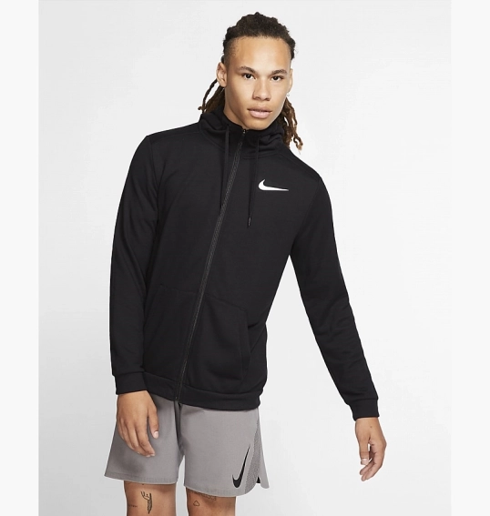 Толстовка Nike Dri-Fit MenS Full-Zip Training Hoodie Black CJ4317-010 фото 9 — интернет-магазин Tapok