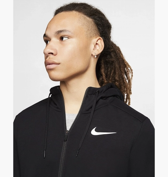 Толстовка Nike Dri-Fit MenS Full-Zip Training Hoodie Black CJ4317-010 фото 11 — інтернет-магазин Tapok