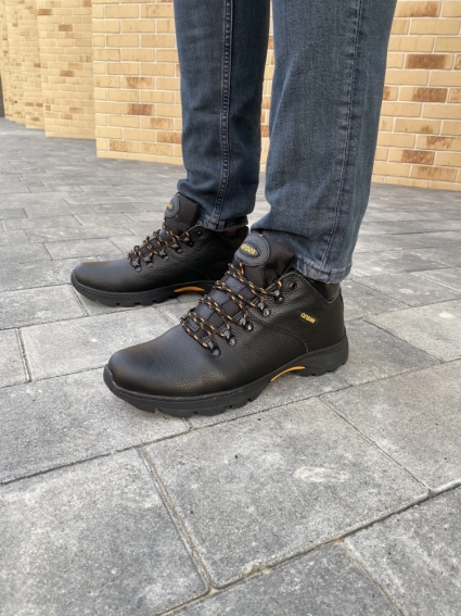 Мужские ботинки кожаные зимние черные Emirro 130 фото 7 — интернет-магазин Tapok